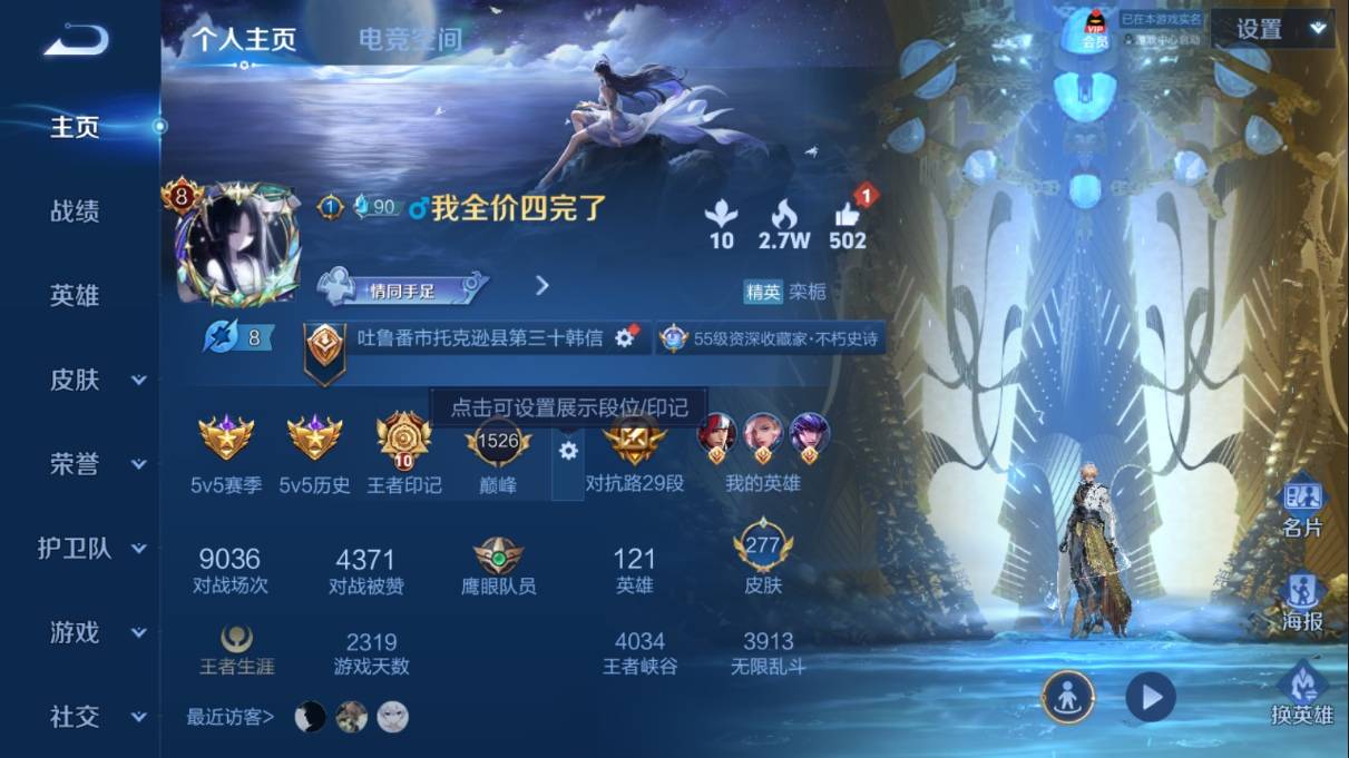 WZKG342293王者荣耀账号详情图3