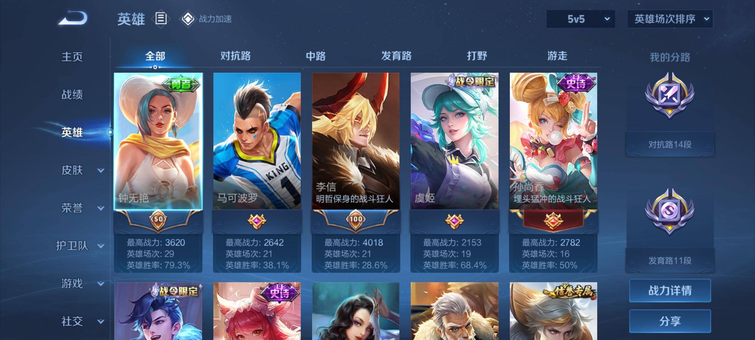 WZKG3101779王者荣耀账号详情图3