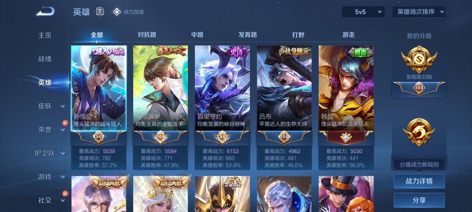WZKG3112628王者荣耀账号详情图3 WZKG3112628王者荣耀账号详情图3
