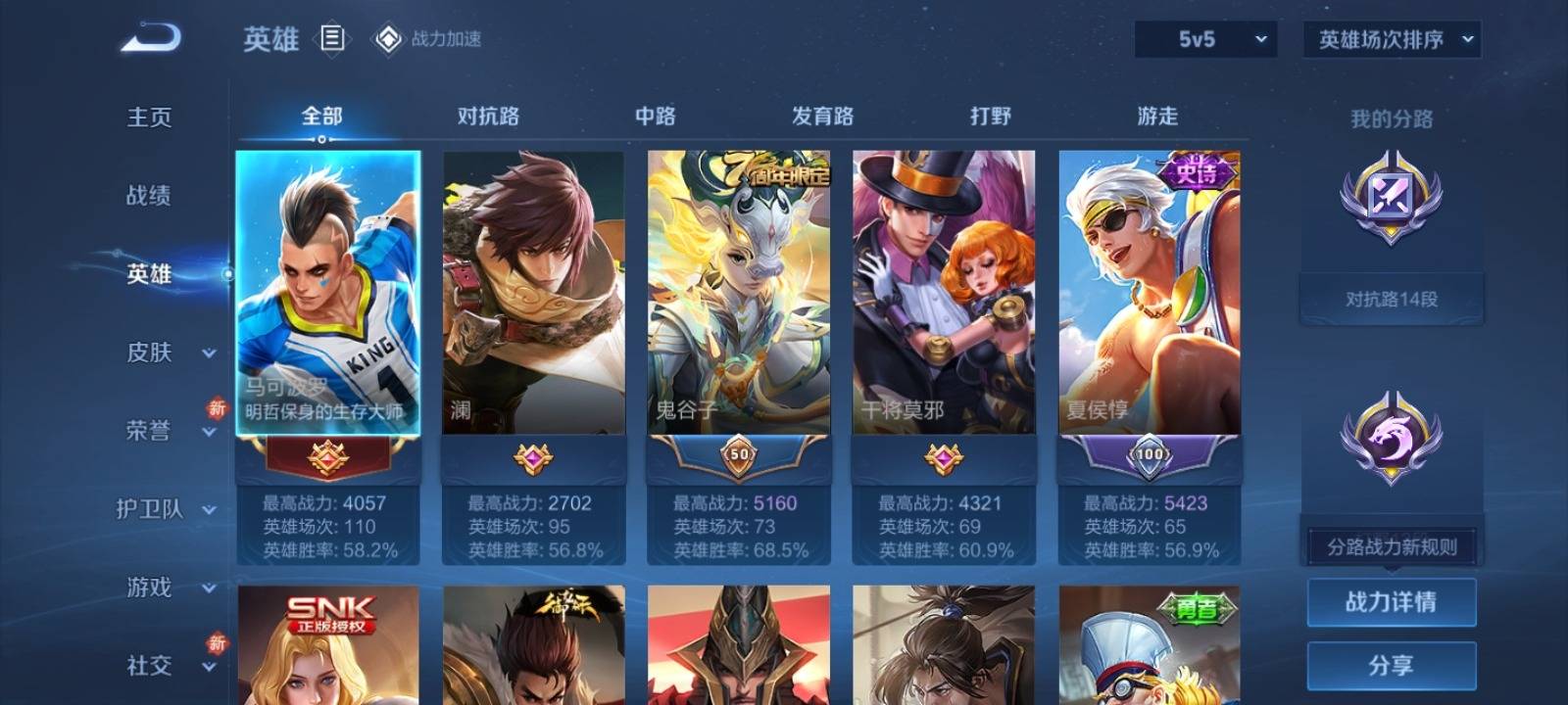 WZKG3109787王者荣耀账号详情图3
