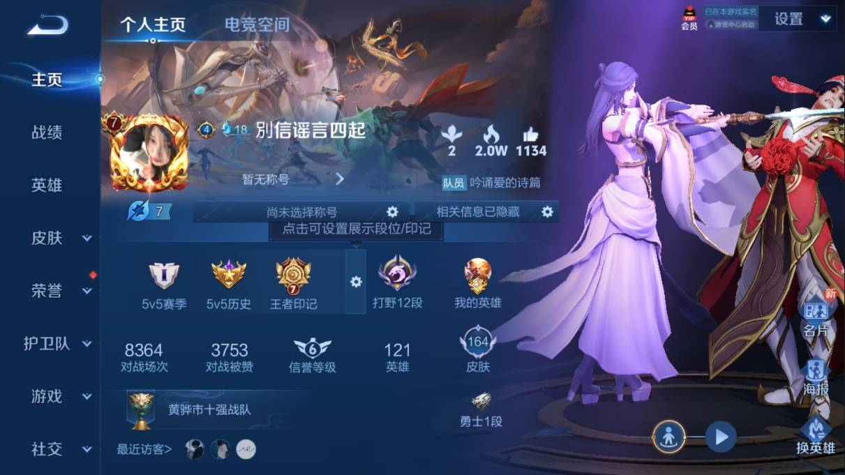 WZKG3108283王者荣耀账号详情图3