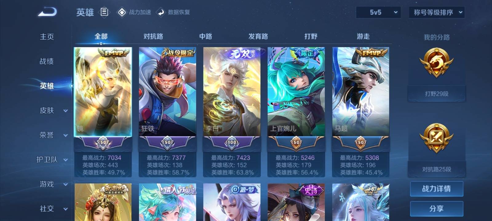 WZQM3186099王者荣耀账号详情图2