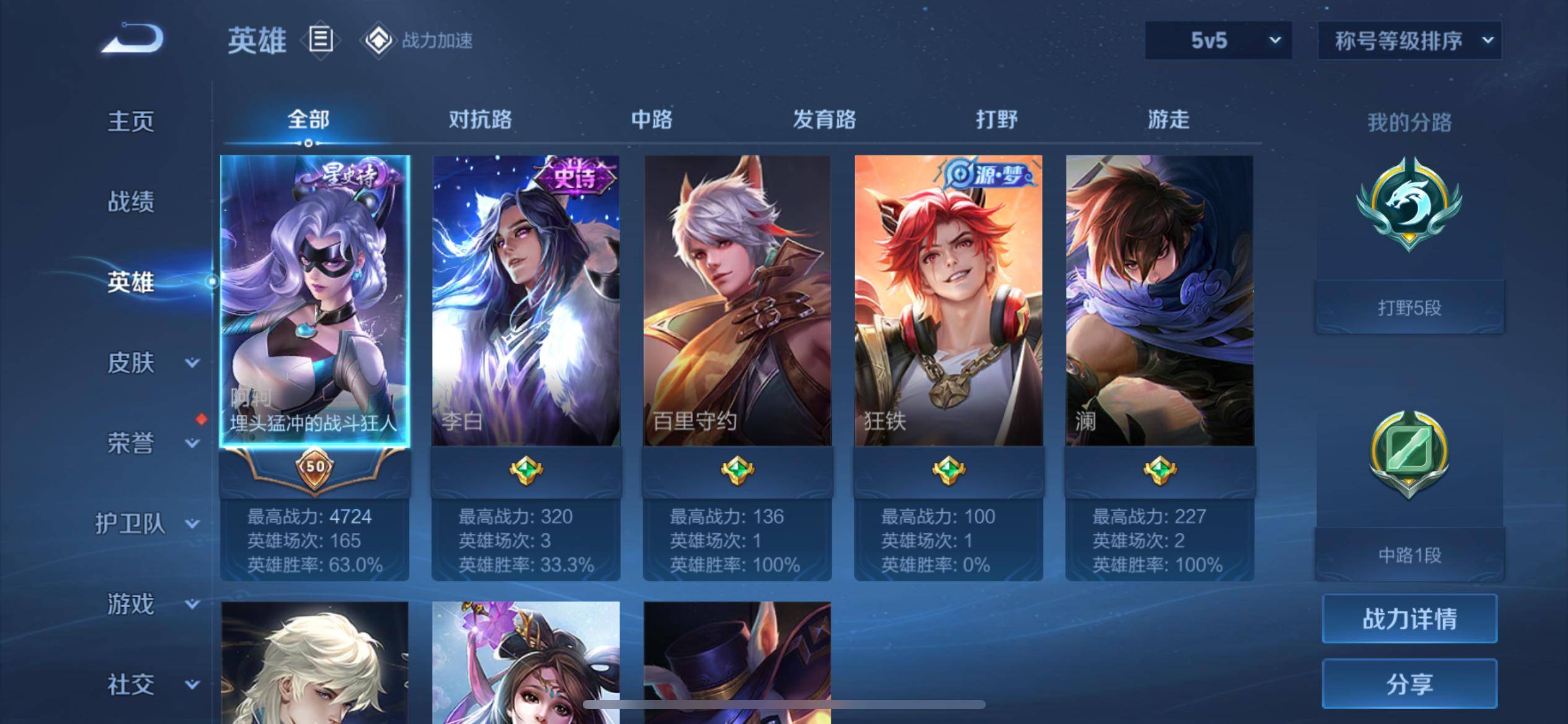 WZKG3129723王者荣耀账号详情图3 WZKG3129723王者荣耀账号详情图3