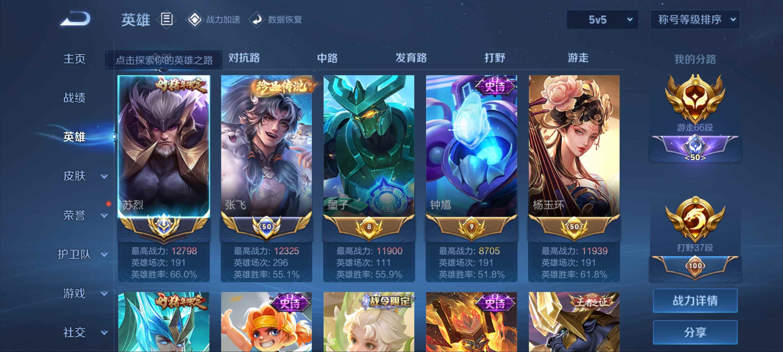 WZKG3185124王者荣耀账号详情图3