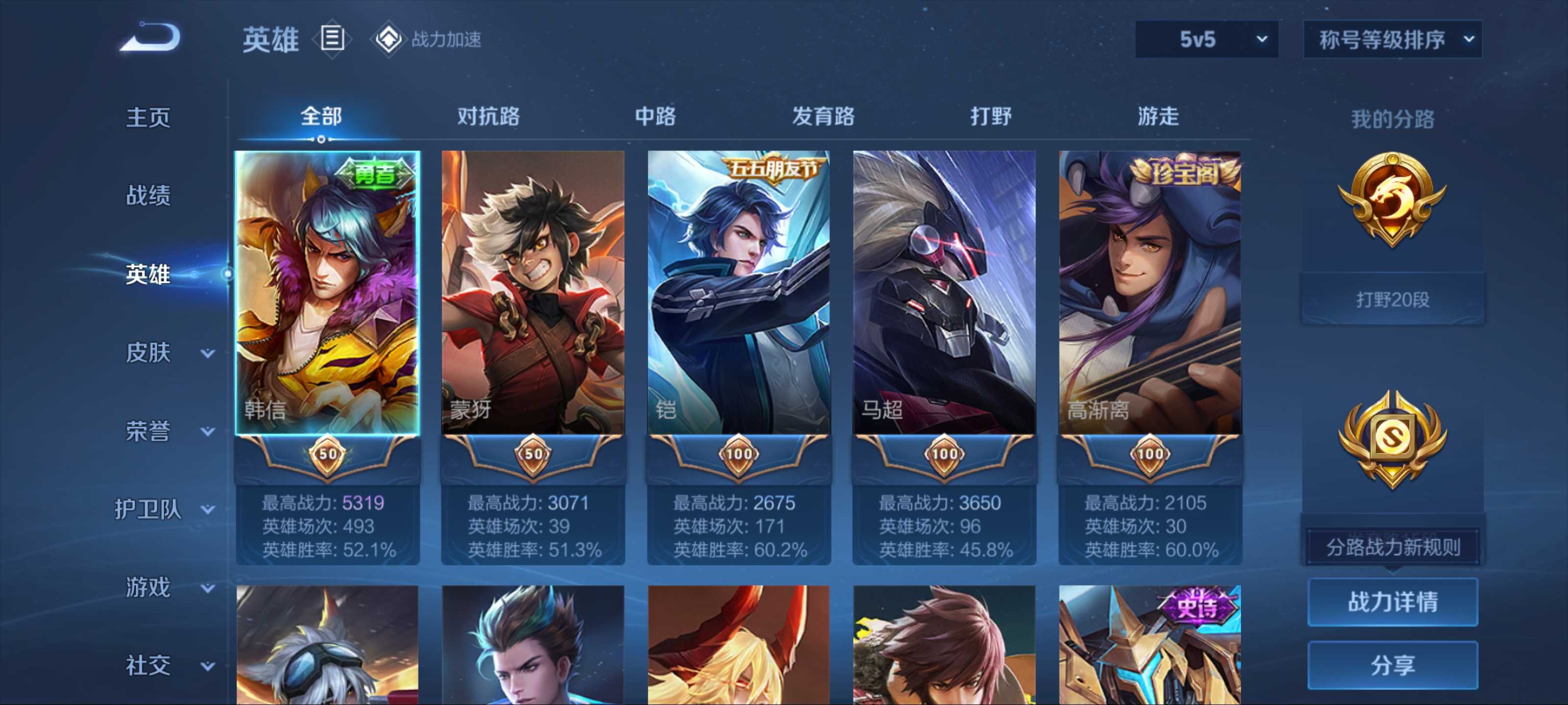 WZKG3146936王者荣耀账号详情图3