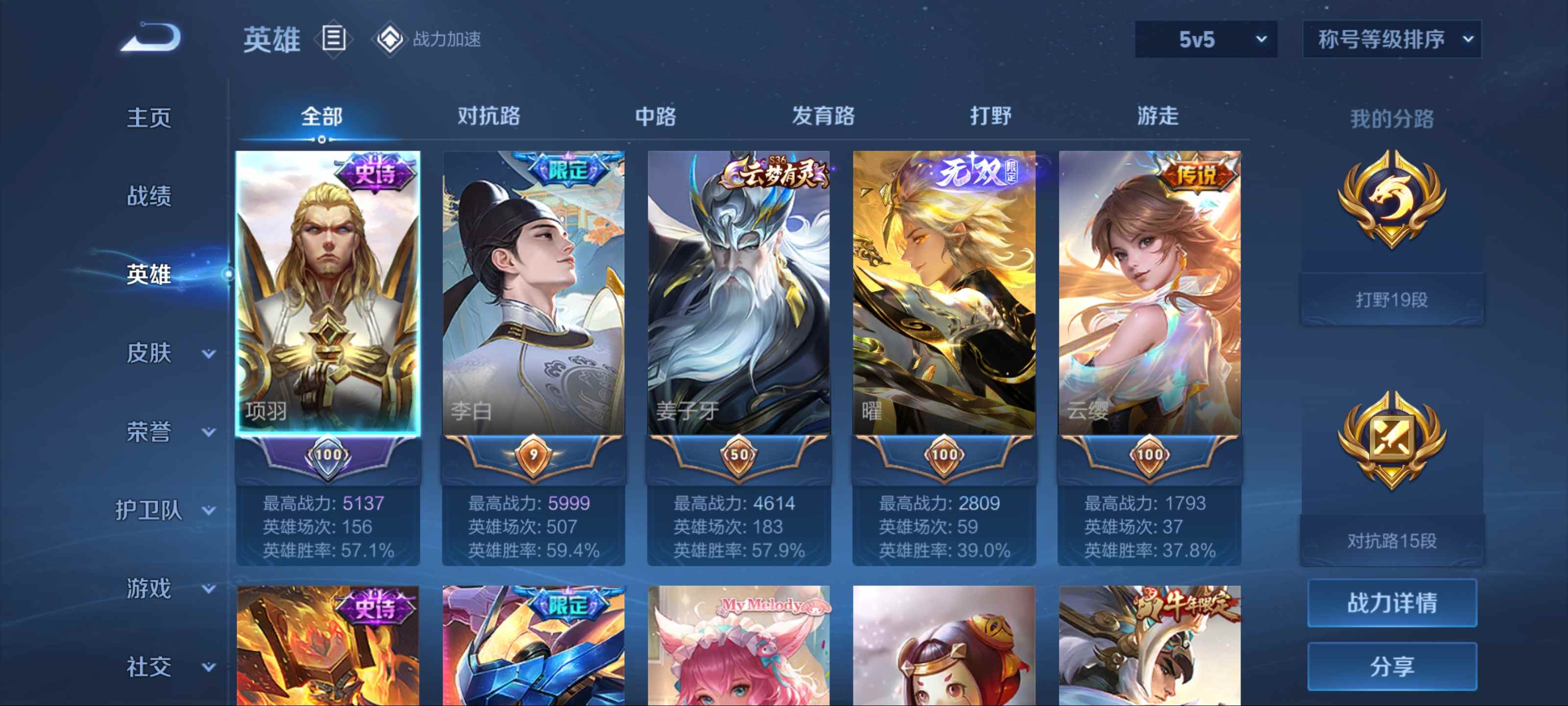 WZKG3184190王者荣耀账号详情图3