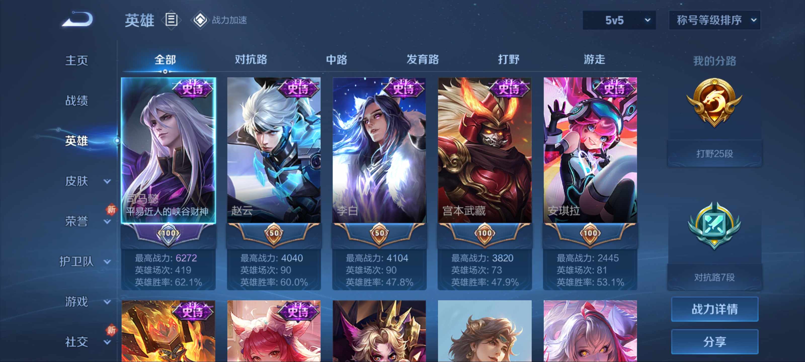WZKG3179020王者荣耀账号详情图3 WZKG3179020王者荣耀账号详情图3