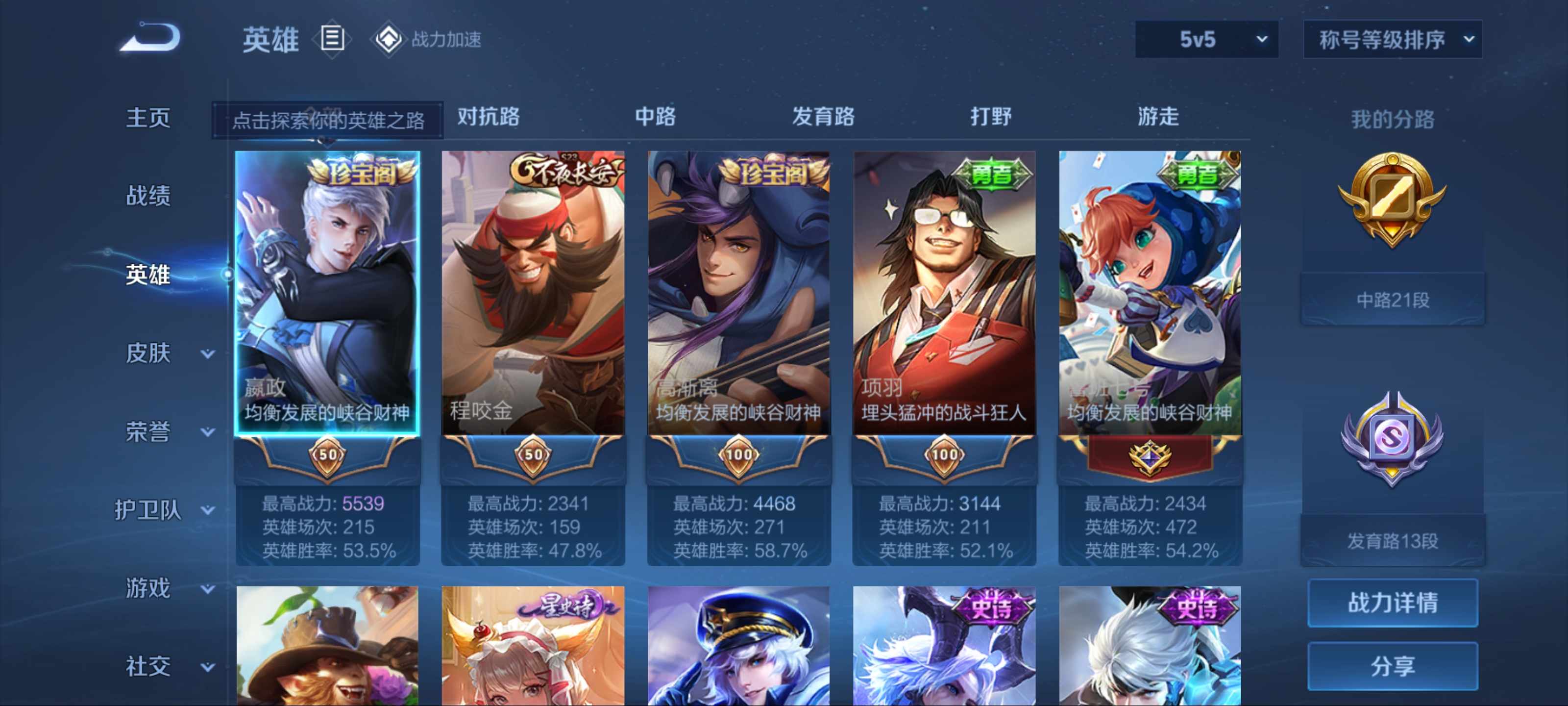 WZKG3170054王者荣耀账号详情图3