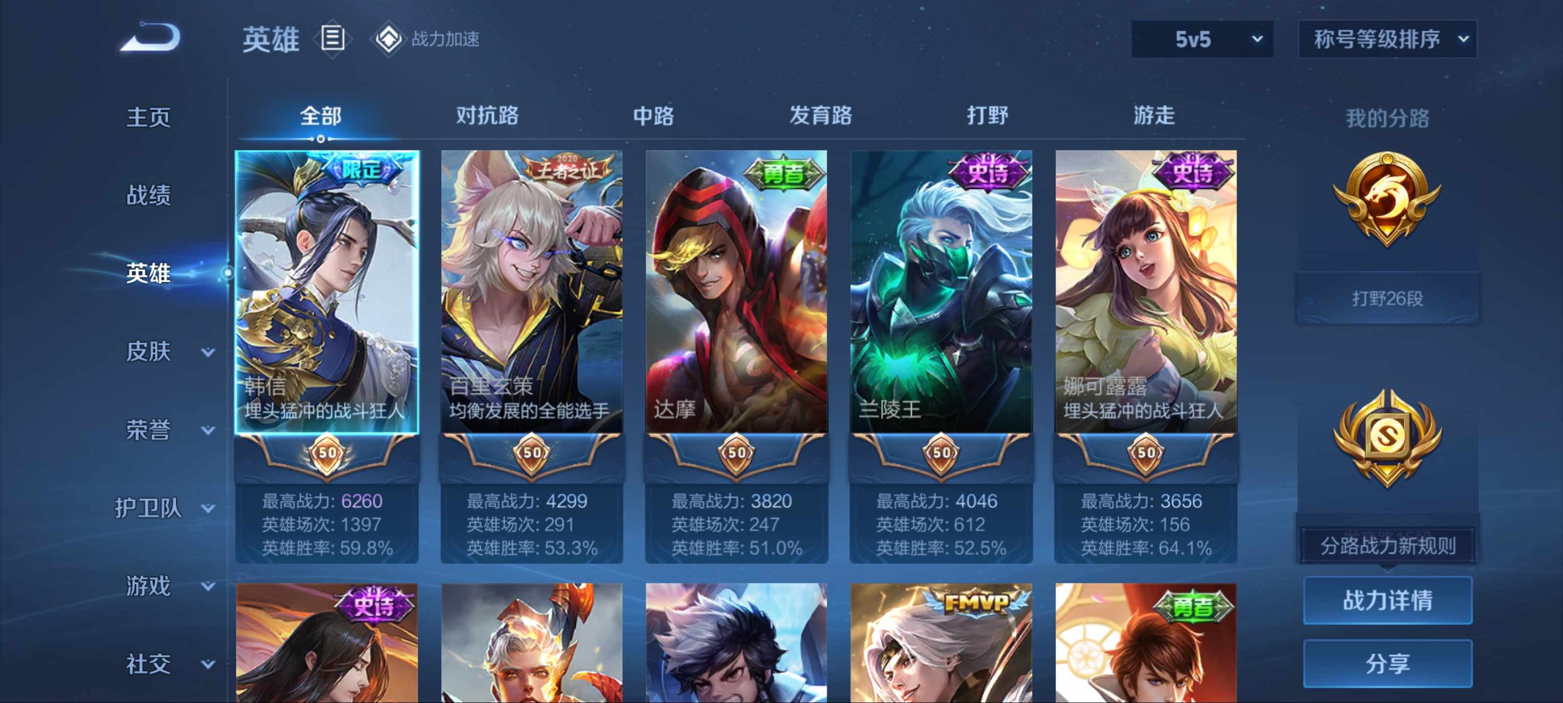 WZKG3175084王者荣耀账号详情图3