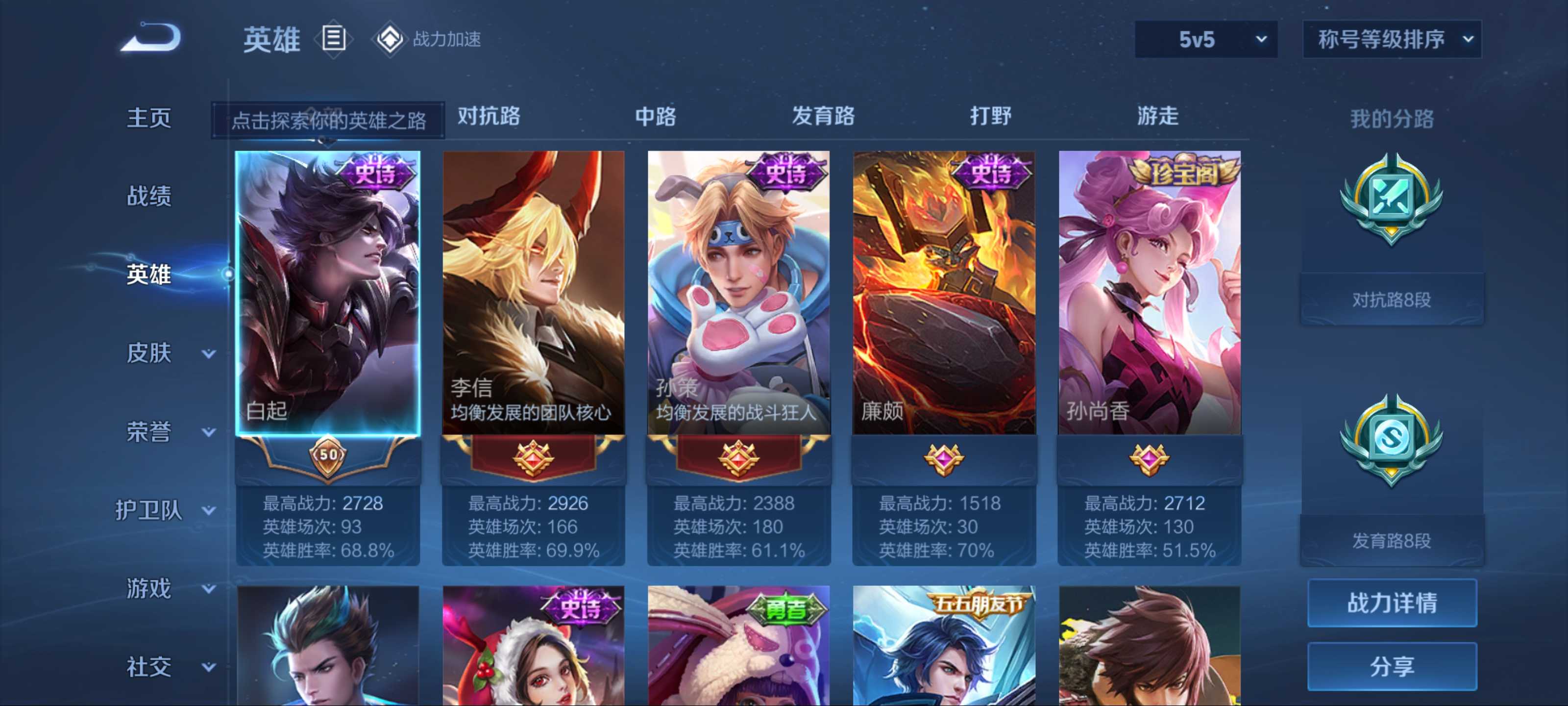WZKG3184339王者荣耀账号详情图3