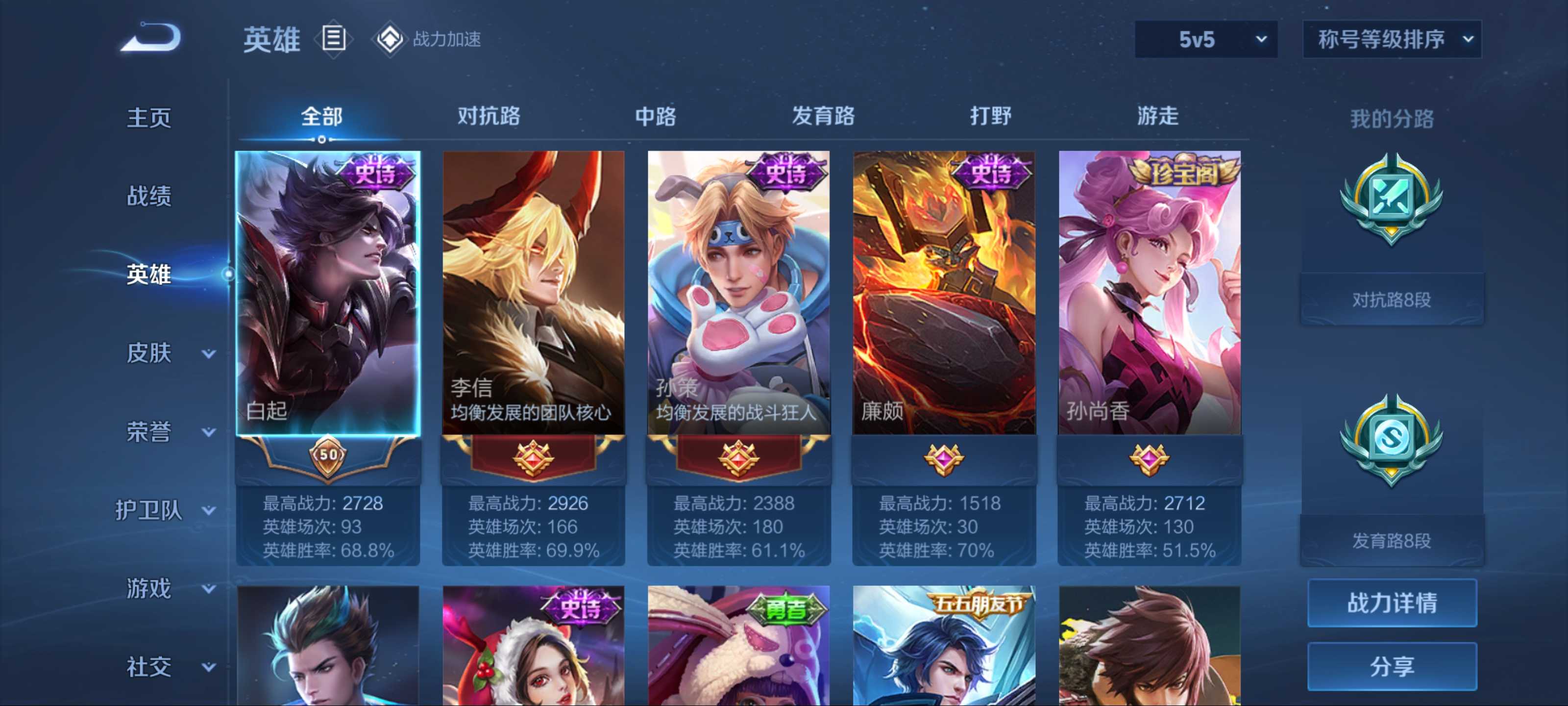 WZKG3184339王者荣耀账号详情图4