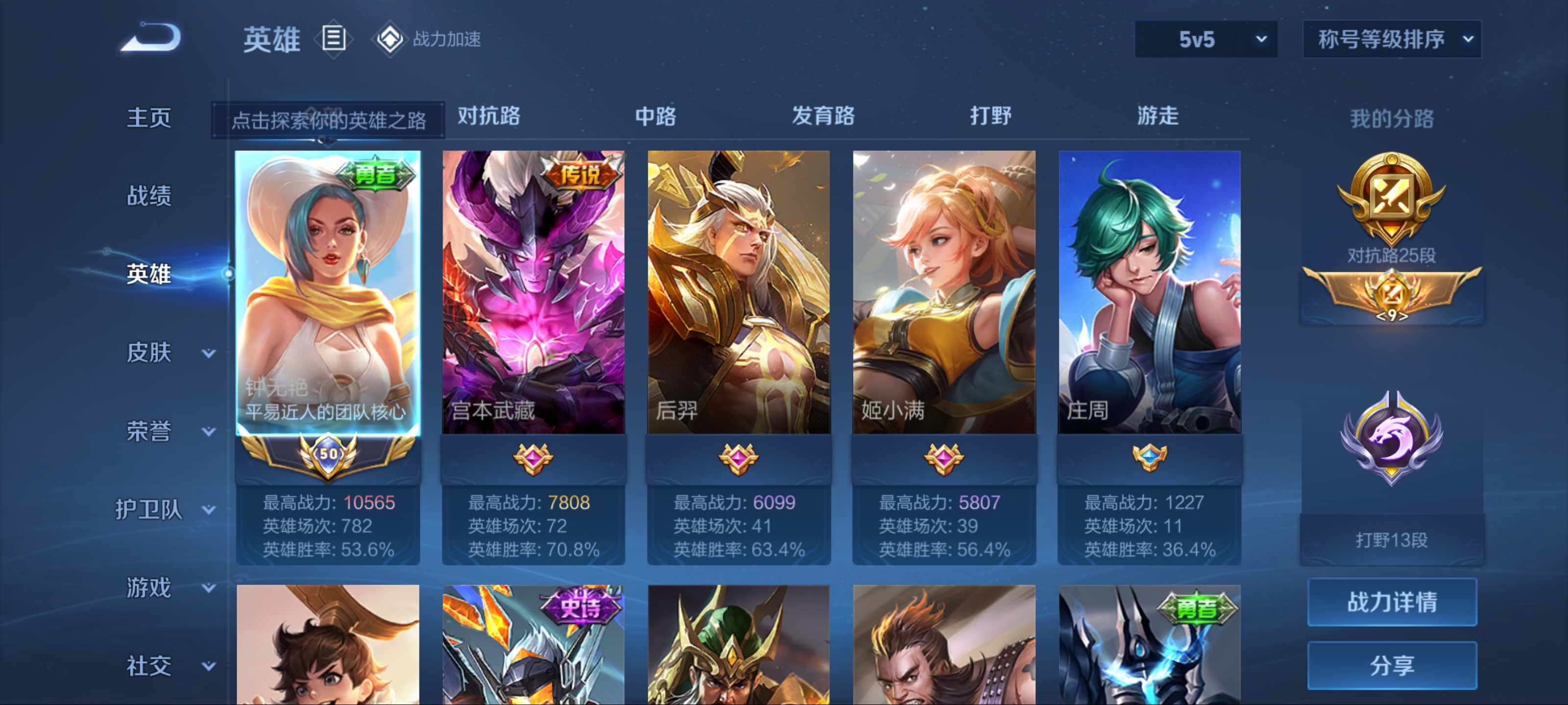 WZKG3188320王者荣耀账号详情图3 WZKG3188320王者荣耀账号详情图3