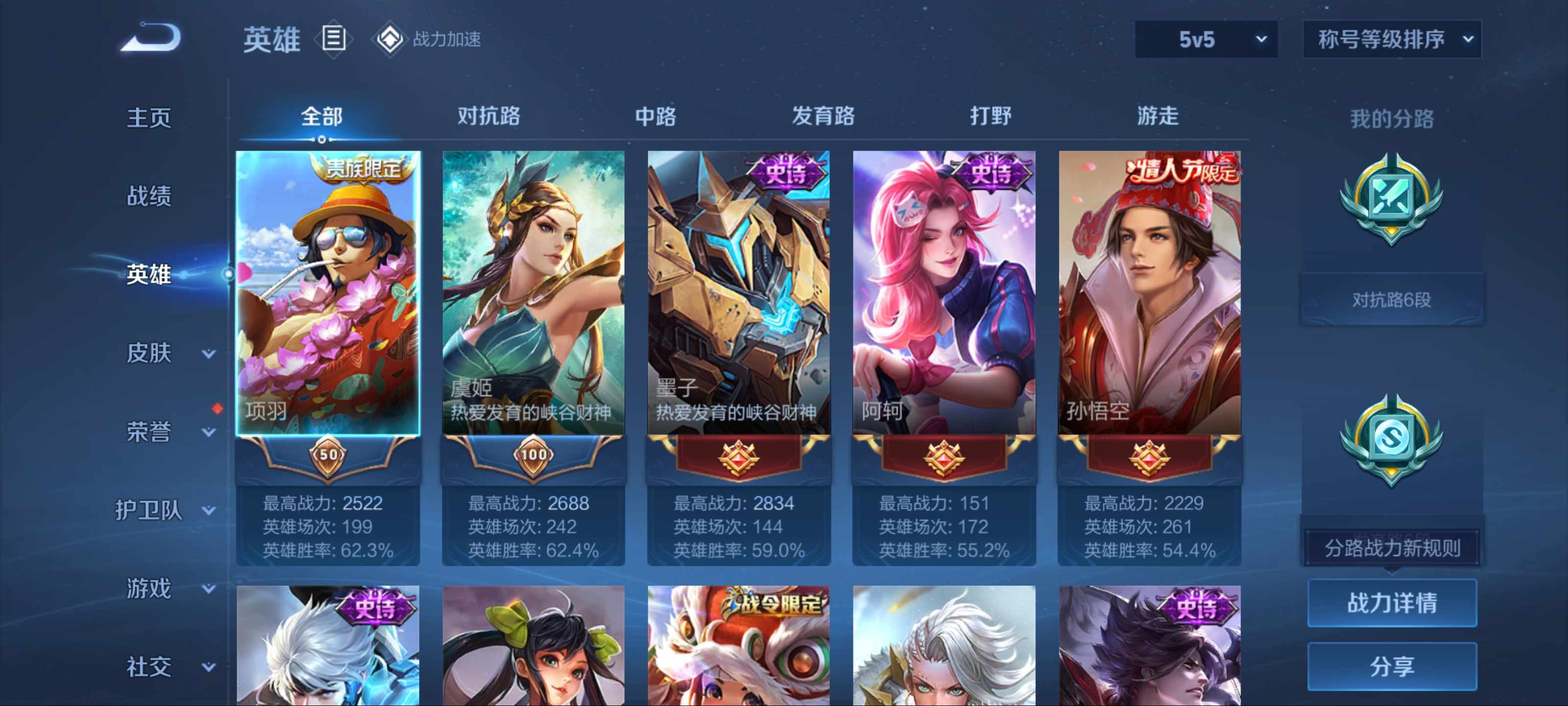 WZKG3181277王者荣耀账号详情图3
