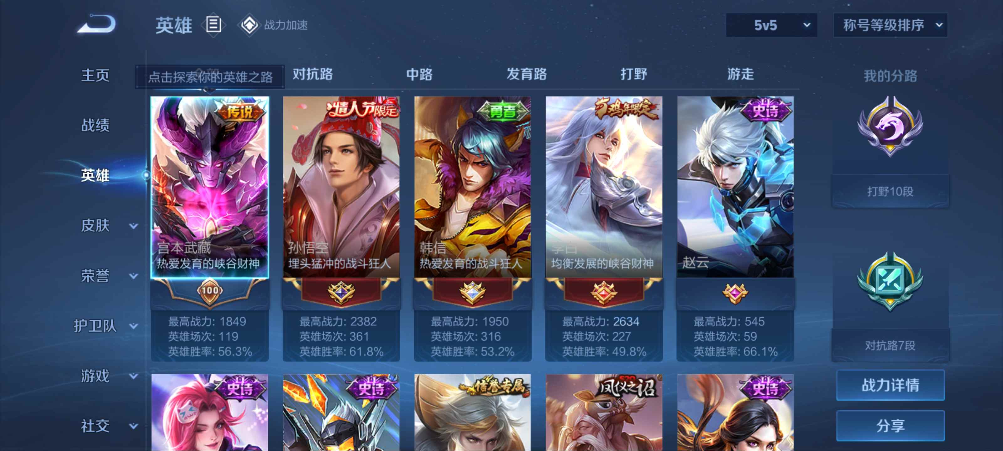 WZKG3185033王者荣耀账号详情图3