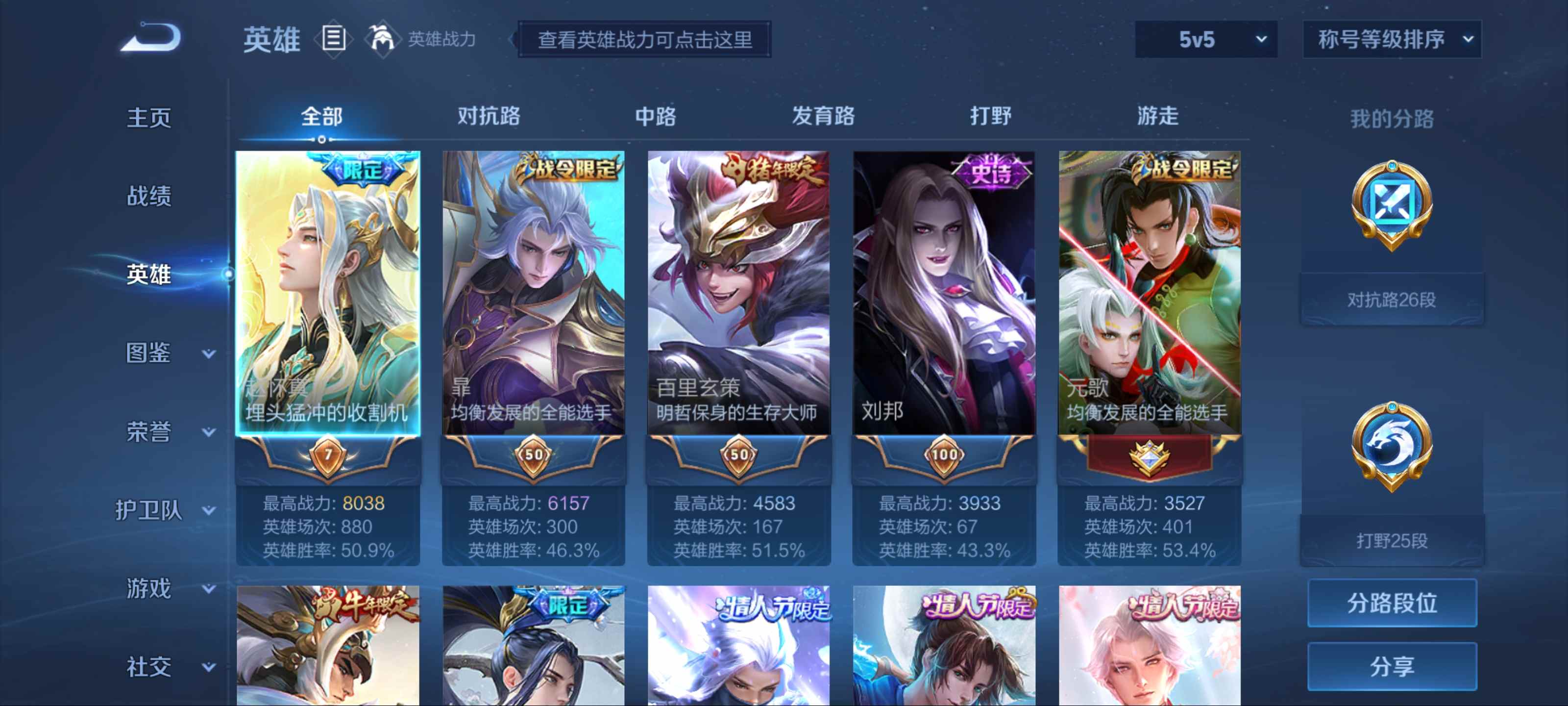 WZKG3191635王者荣耀账号详情图3 WZKG3191635王者荣耀账号详情图3