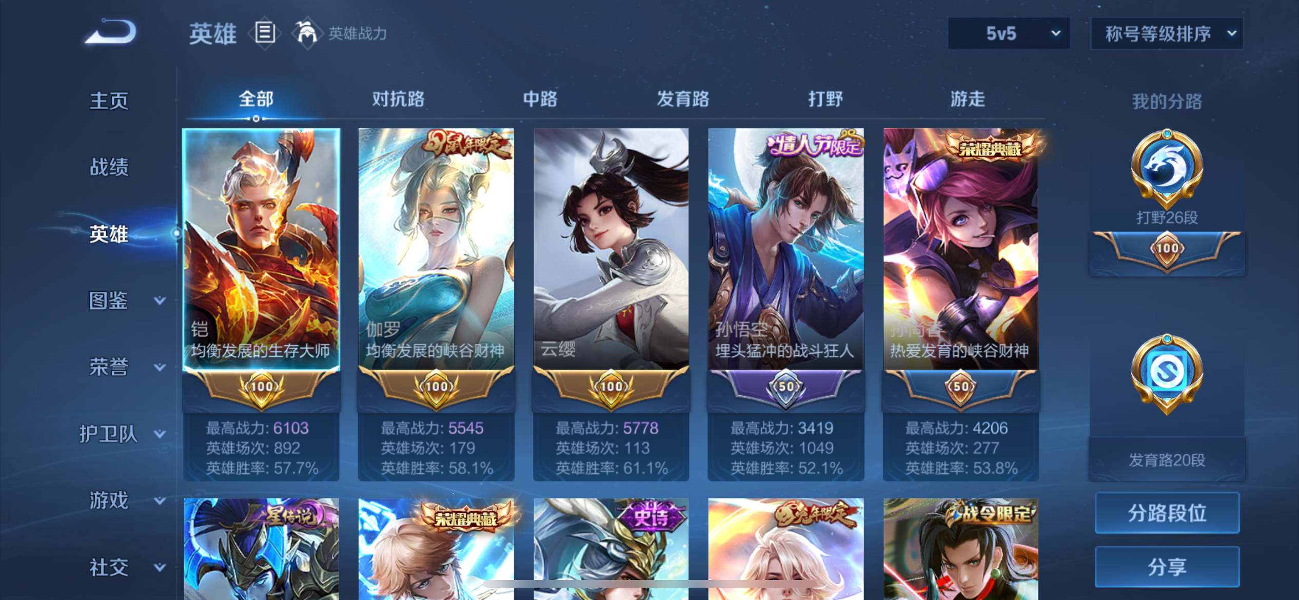 WZCMW3200570王者荣耀账号详情图3 WZCMW3200570王者荣耀账号详情图3