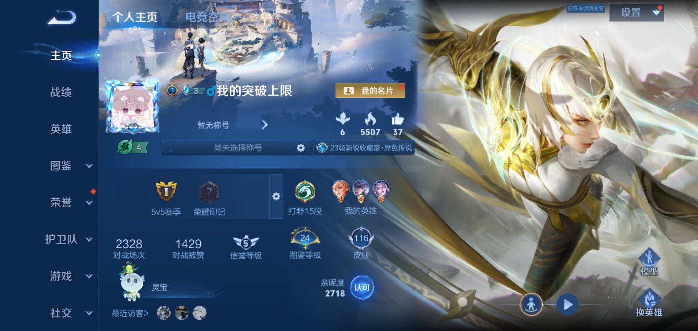 王者荣耀账号安卓QQ119英雄-116皮肤-传说品质3-史诗品质26炽阳神光-鸣野蒿-霜月吟-天才门将-功夫厨神-鬼剑武