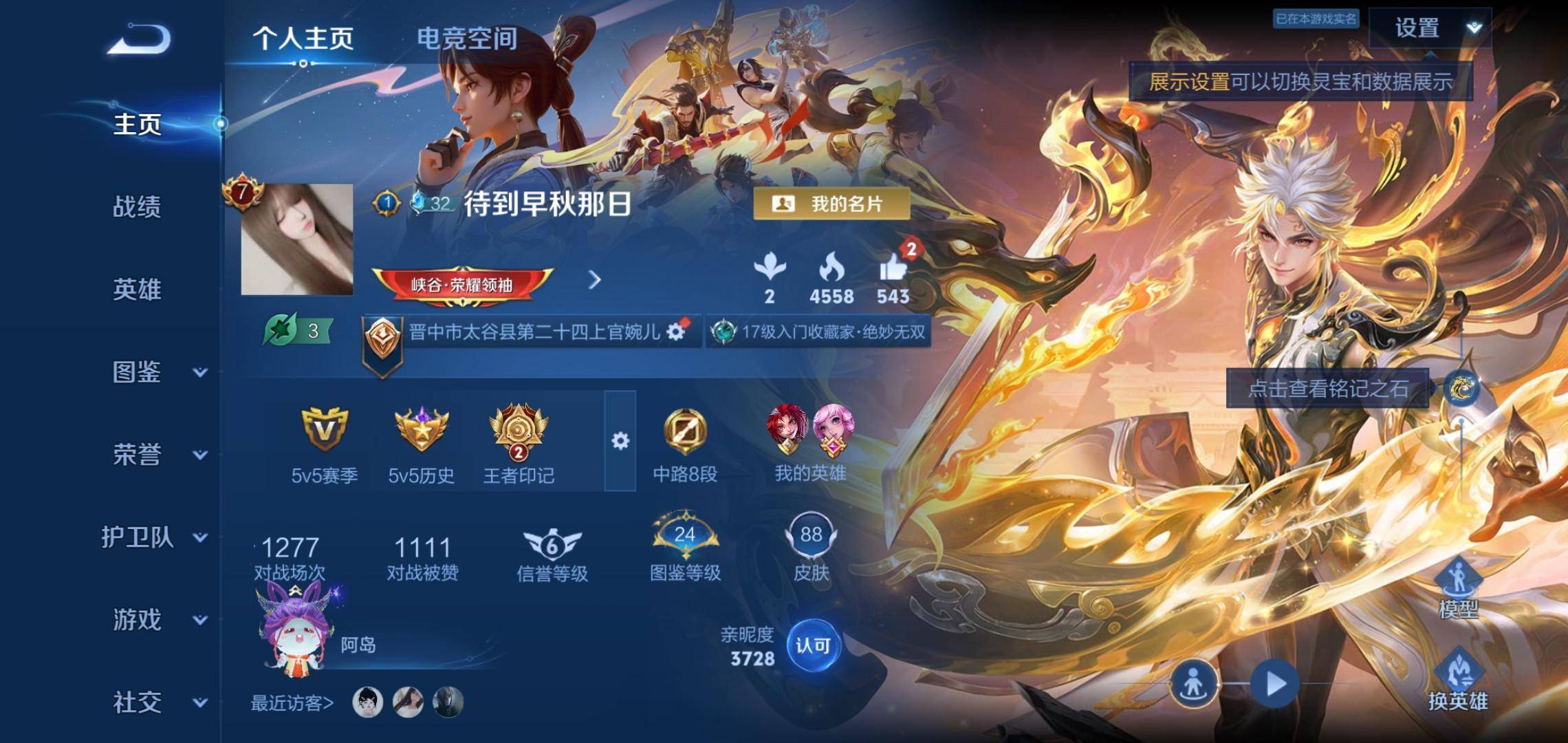 王者荣耀账号安卓QQ88英雄-88皮肤-无双限定1-珍品传说1-传说品质12-史诗品质18器灵·螭龙剑-大耳狗之梦-祈雪