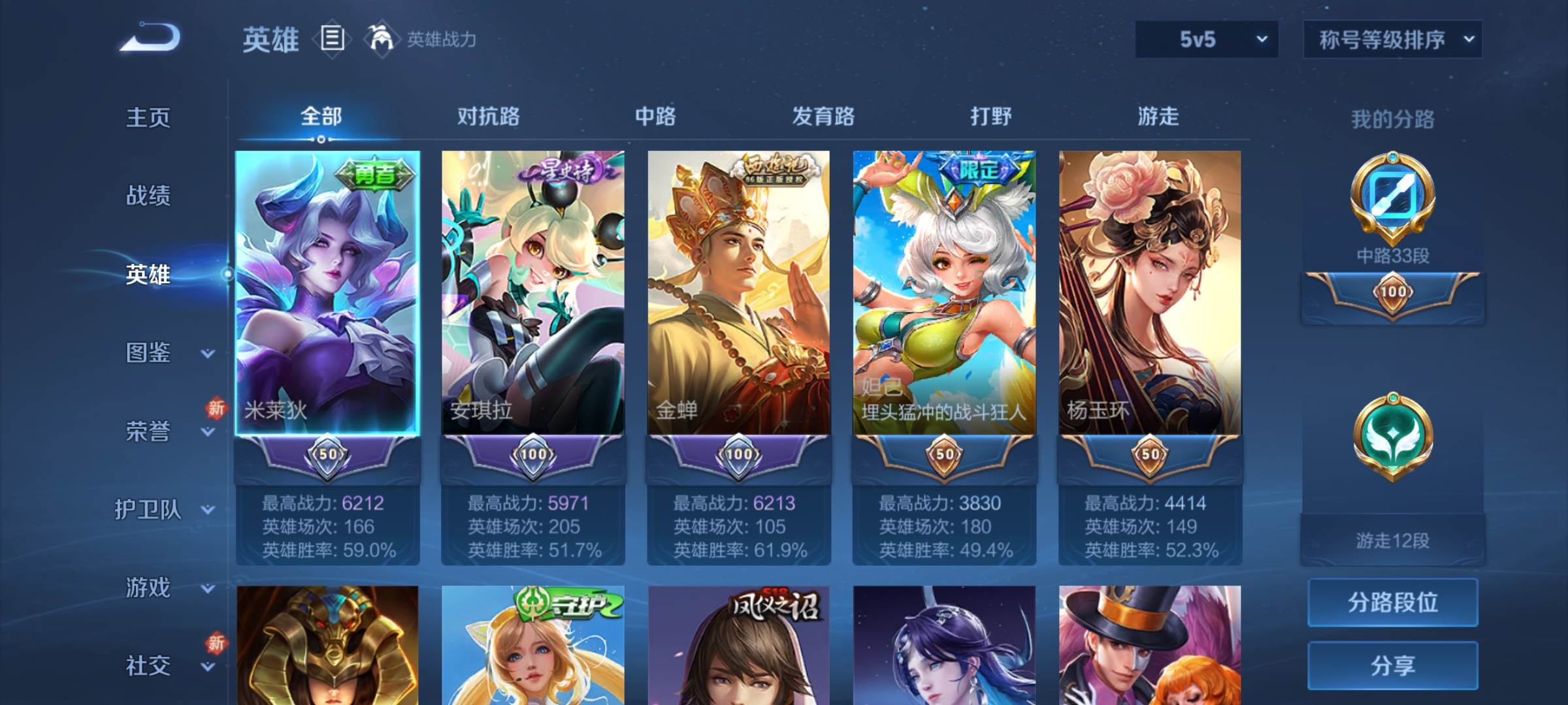 WZCMW3222440王者荣耀账号详情图3