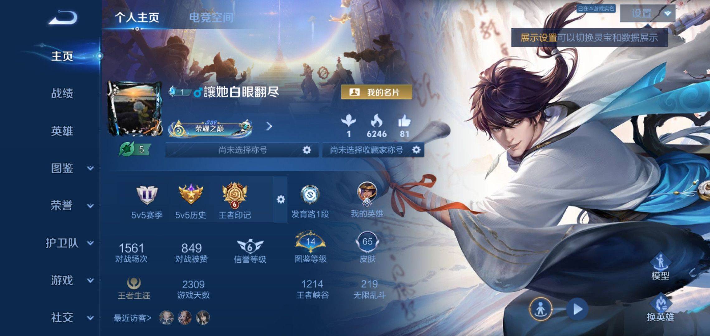 王者荣耀账号安卓QQ95英雄-65皮肤-传说品质2-史诗品质9诗剑行-时之恋人男-游园惊梦-繁星吟游-乘风破浪-紫霞仙子