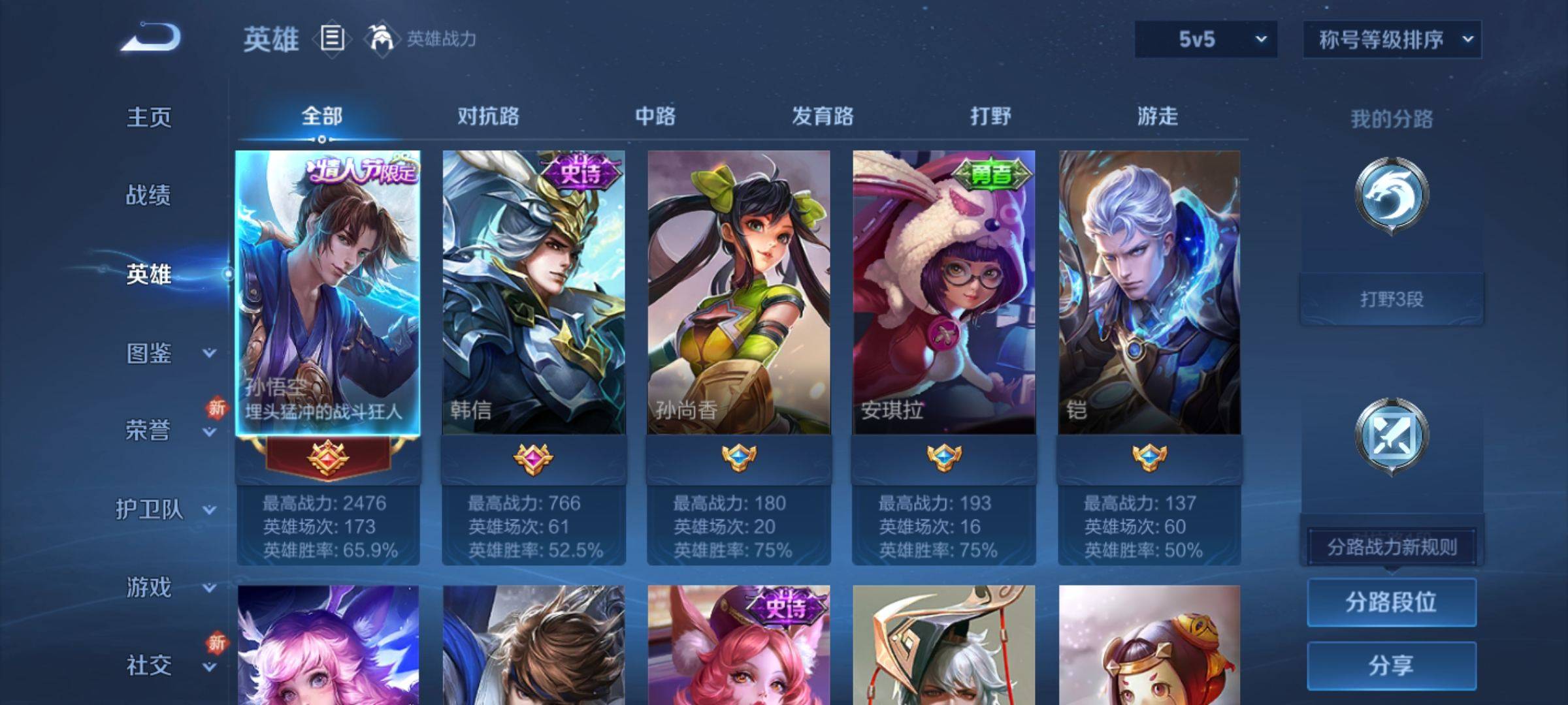 WZCMW3238888王者荣耀账号详情图3