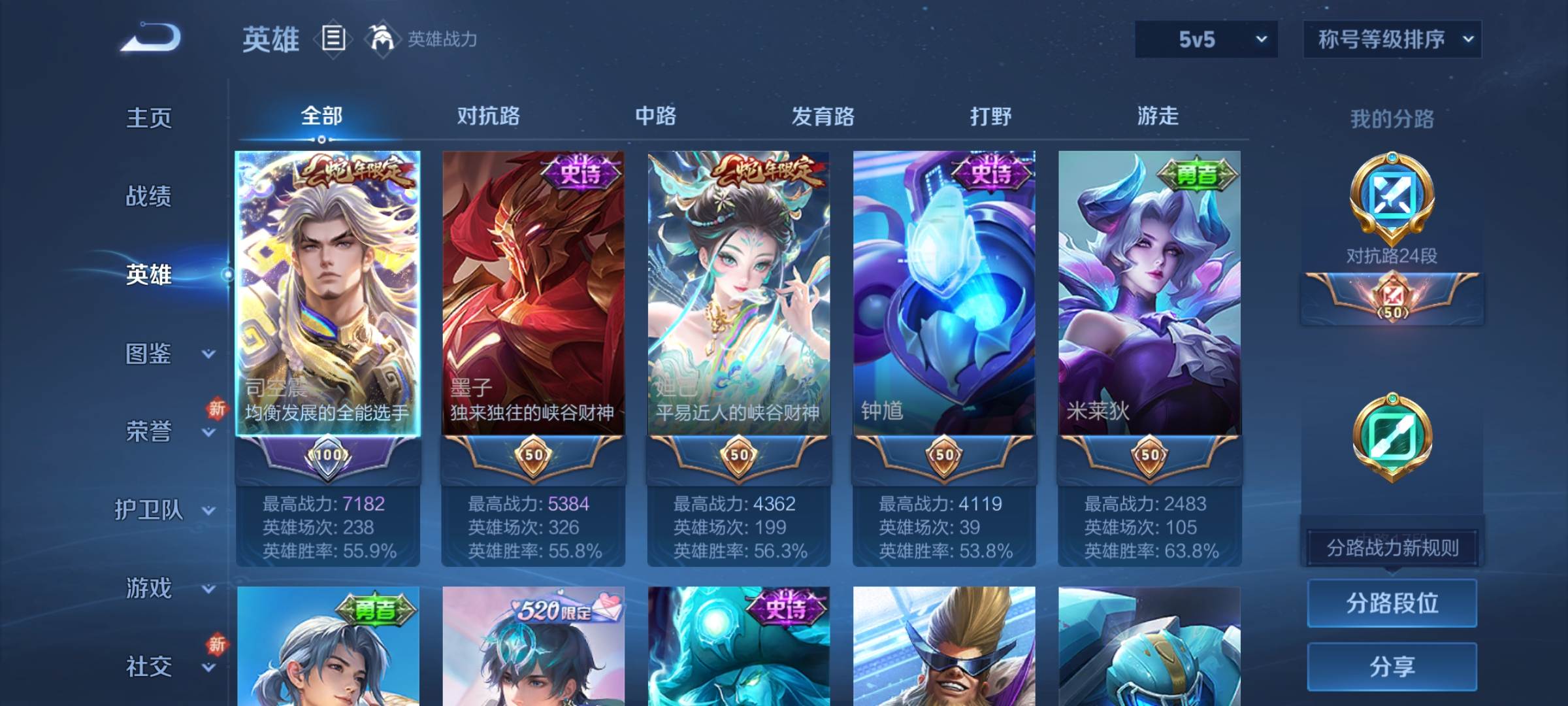 WZCMW3238927王者荣耀账号详情图3 WZCMW3238927王者荣耀账号详情图3