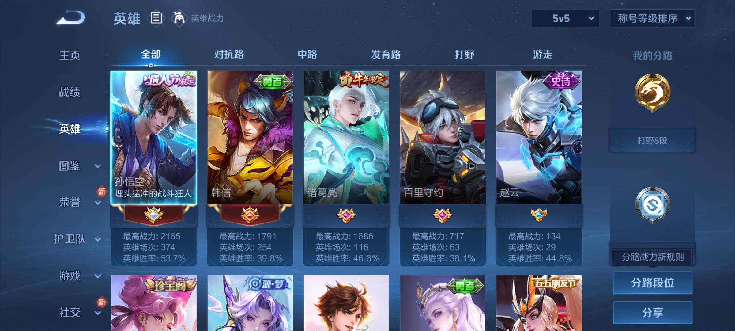 WZCMW3240160王者荣耀账号详情图3