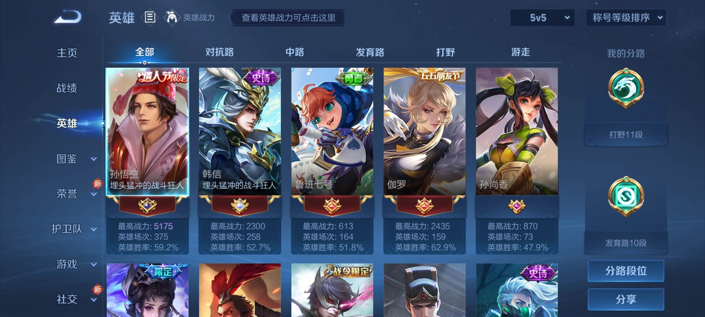WZCMW3240199王者荣耀账号详情图3