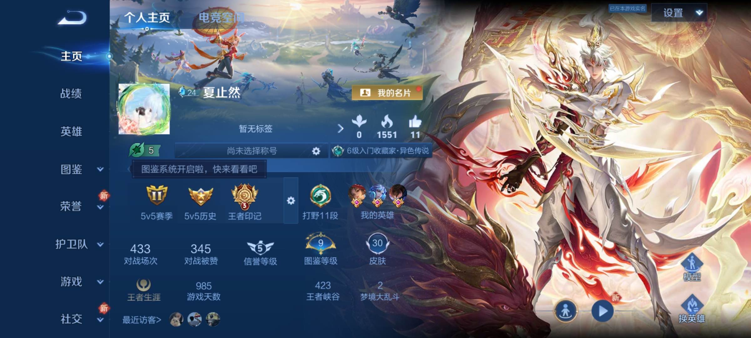王者荣耀账号安卓QQ62英雄-30皮肤-传说品质3-史诗品质6幻光神枪-愿照·九州拓-鸣野蒿-功夫厨神-暗隐猎兽者-器灵
