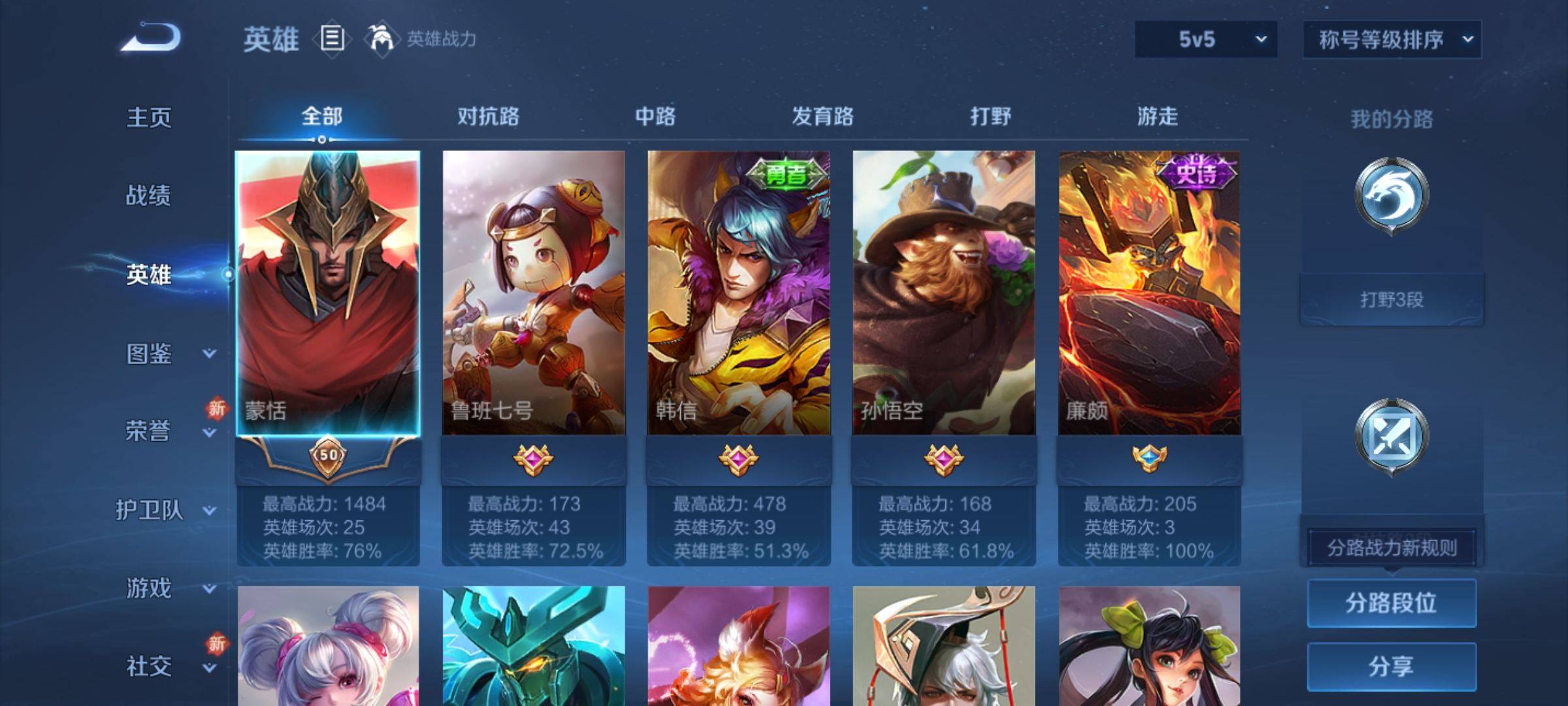 WZCMW3250507王者荣耀账号详情图2