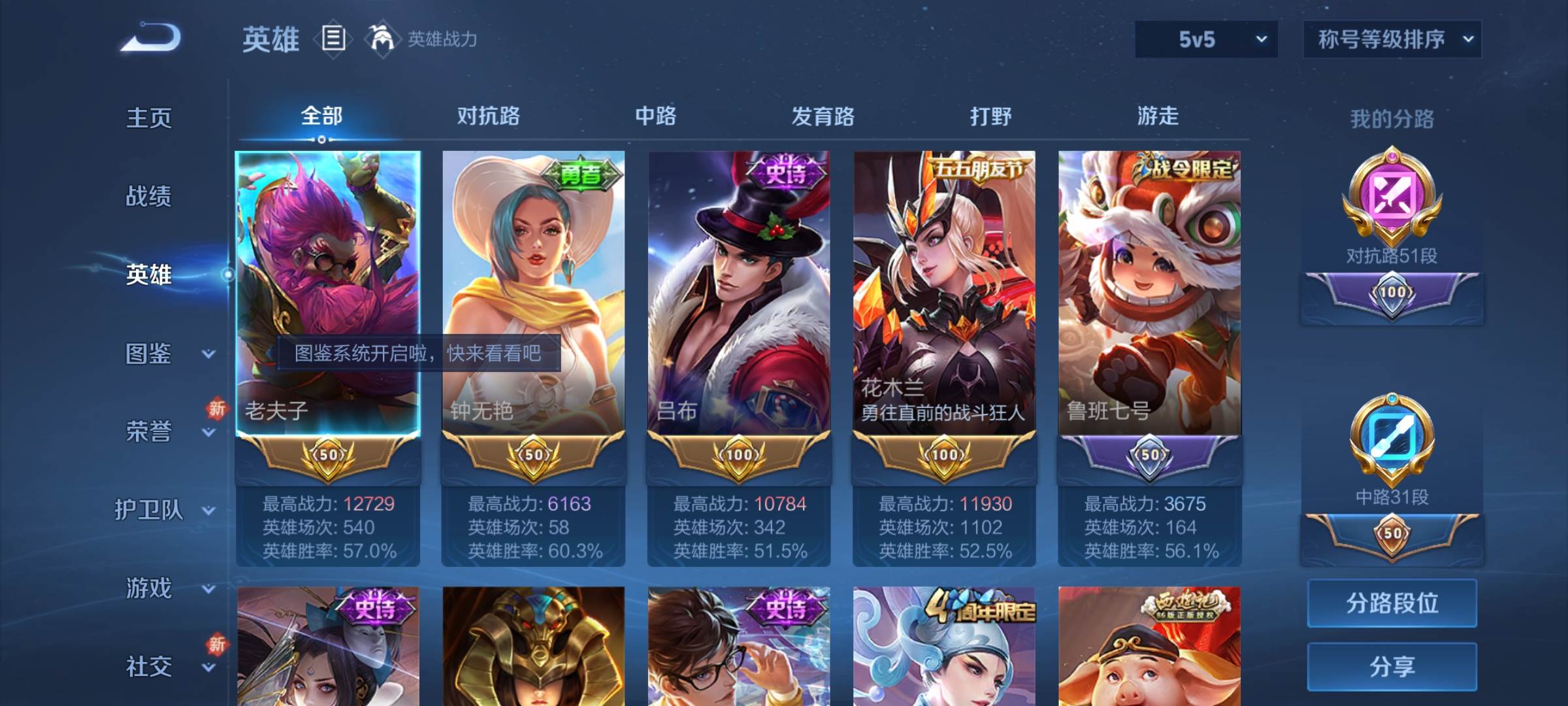 WZCMW3254871王者荣耀账号详情图2