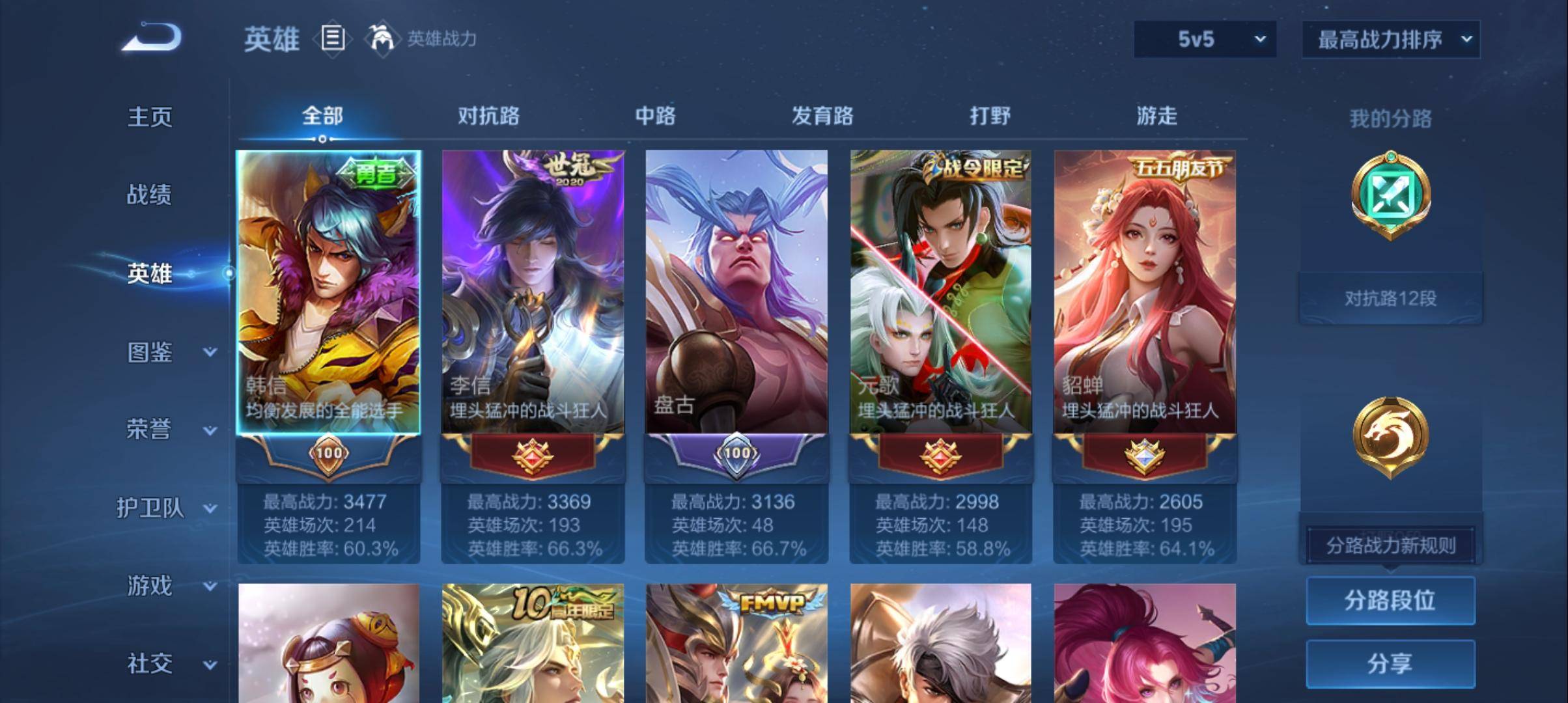 WZCMW3391765王者荣耀账号详情图2